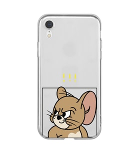 Iphone XR Uyumlu Tom ve Jerry Tasarımlı Şeffaf Telefon Kılıfı
