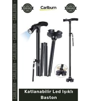 Özel Üretim Ortopedik Ergonomik Alüminyum Ayarlanabilir Yaşlı Destek Katlanabilir Led Işıklı Baston