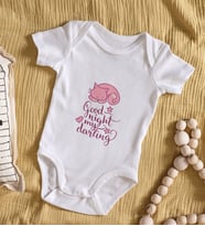 BK Kids Good Night My Darling Tasarımlı Bebek Body Zıbın - Model 1