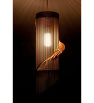 Pipe Modern Tasarım Doğal Ahşap MDF 3D Lazer Kesim Rustik Salon Avize