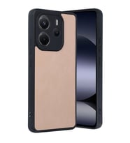 Xiaomi Redmi Note 14 4g Kılıf Aras Deri Kapak - Pudra