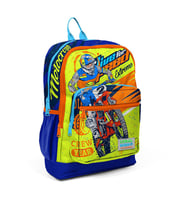 Coral High Kids Fosforlu Sarı Saks Motorsiklet Desenli Dört Bölmeli Okul Sırt Çantası 23742
