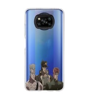 Poco X3 PRO / X3 NFC Uyumlu JoJo's Bizarre Adventure Tasarımlı Şeffaf Telefon Kılıfı