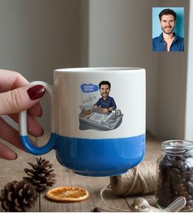Kişiye Özel Karikatürlü Makine Mühendisi Kupa Bardak Pro Mühendisler Günü Hediyesi