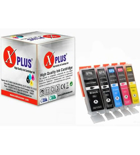 Xplus® Canon 570XL Uyumlu 5 Renk Muadil Kartuş Seti (Çok Renkli)