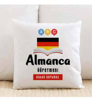 Kişiye Özel Almanca Öğretmenlerine Özel İsimli Yastık