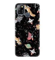 Infinix Smart 5 Kılıf Silikon Desen Özel Seri Planet Animals 1771