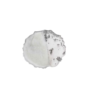 Epoksi Magnet Tırtıklı  Varaklı Yarısı Şeffaf  7 CM  (10 Adet)   Gümüş