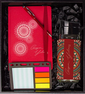 eJOYA Kişiye Özel Defter Kalem Matara Ve Mini Organizer Ofis Kırtasiye Hediye Kutusu 110319