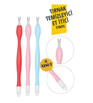 ModaCar Tırnak Temizleyici Et İtici Twin 3 lü Set