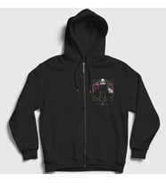 Presmono Unisex Siyah Tour Müzik Sleep Token Fermuarlı Kapüşonlu Sweatshirt 530230tt