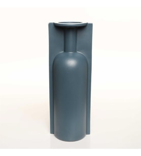 Vitale Lıp Koyu Gri Vazo Büyük 13*10*36 Cm AK.JL0011