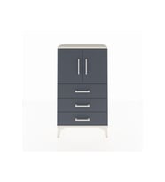 Arges Komodin 2 Raflı 3 Çekmeceli 2 Kapaklı 60x30x106 Aytaşı-Antrasit