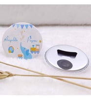 Hayaller Dükkanı 30 Adet Açacak Magnet Erkek Bebek Şekeri Uv Baskılı