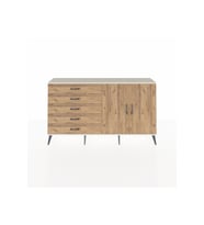 Arges Konsol 2 Raflı 5 Çekmeceli 2 Kapaklı 176x30x99 Aytaşı-Çam