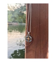Viking Pusula 316L A+++ Plus Kalite Paslanmaz Çelik Kolye Erkek Kolye (Gümüş)