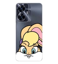 Realme C55 Uyumlu Lola Bunny Desenli Şeffaf Telefon Kılıfı