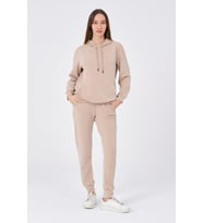 Kadın Yumuşak Kumaş Eşofman Takımı Eşofman Altı ve Sweatshirt