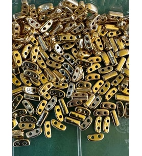 0.50 CM 50 ADET ALTIN SARISI ÇİFT DELİKLİ TAKI BONCUĞU TAKI YAPIM AKSESUARI