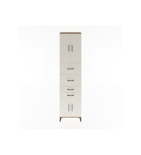 Hyperion Dolap 2 Raflı 4 Çekmeceli 4 Kapaklı 60x44x243 Çam-Aytaşı