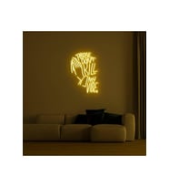 PLEASE DON'T KILL MY VIBE. Yazılı ve Şekilli Neon Tabela