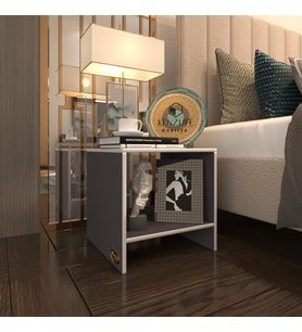 Kenzlife komodin hannu gri 50*40*40 komidin kitaplık (Karışık)
