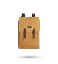 Design 02 15.6 Inch Kanvas - Hakiki Deri Laptop Sırt Çantası
