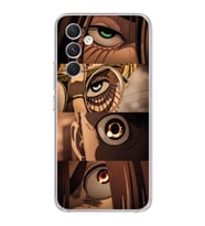 Samsung Galaxy A14 Uyumlu Attack On Titan Tasarımlı Şeffaf Telefon Kılıfı