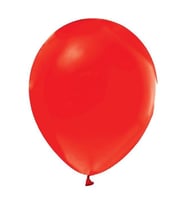 Balon Baskısız Metalik Kırmızı 10 Adet-