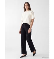 LCW Modest Siyah Straight Fit Kadın Jean Pantolon