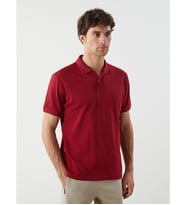 LCWAIKIKI Classic Bordo Polo Yaka Pike Erkek Tişört