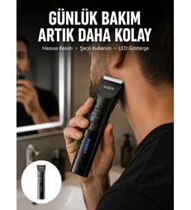 Erkek Saç ve Sakal Kesme Makinesi – Su Geçirmez, Sessiz Motorlu Yeni Nesil