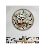 bilge Tasarım retro Duvar Saati 35 x 35 CM (Karışık)