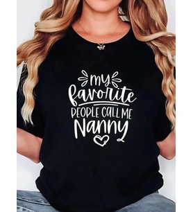 Baskılı Oversize Bisiklet Yaka T-shirt - Siyah