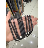 Hematit Taşı Rondela Kesim Mat Siyah 6x2mm Doğal Taş Dizi