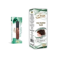 Saç ve  Argan Yağlı Kirpik Bakım Yağı Seti