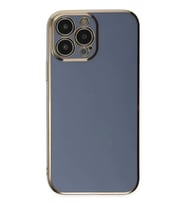 iPhone 15 Pro Max Kılıf Volet Silikon - Mavi