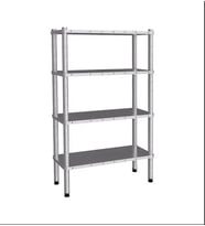 Empero EMP.D.2.61107-18-4 4 Katlı Düz Raflar 61x107x180 cm INOX 201
