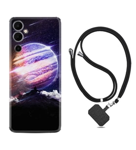 Tecno Pova 4 Kılıf Silikon Boyun Askılı İpli Desenli Silikon Super Planet 1797