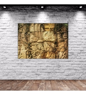 BK Home Alçak Kabartma Tasarımlı Kanvas Tablo 50x70cm-1
