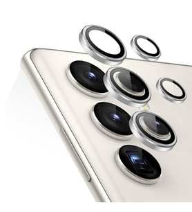 Microsonic Samsung Galaxy S25 Ultra Tekli Kamera Lens Koruma Camı Gümüş (Gümüş)