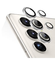 Microsonic Samsung Galaxy S25 Ultra Tekli Kamera Lens Koruma Camı Gümüş (Gümüş)