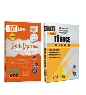 ENS Yayıncılık TYT Türkçe Destek Defterim ve Soru Bankası Seti 2 Kitap