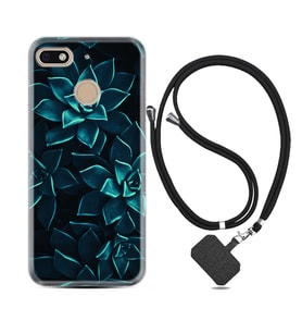 General Mobile GM8 Go GM9 GM20 Pro Plus Kılıf Boyun Askılı Silikon Mistik Çiçekler 1650