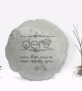 BK Gift Kişiye Özel İsimli Anlamlı Dekoratif Kırlent Yastık-1