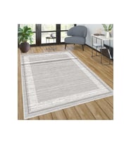 Rovigo Home Dijital Baskı Yıkanabilir Kaymaz Taban Salon Halısı RVG0576 (Gri)