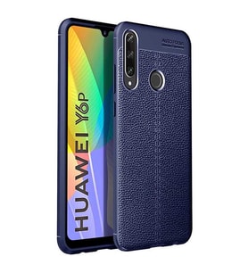 Huawei Y6P Kılıf Esnek Pu-Deri Leather-Pu Serisi Protected Case (Lacivert)