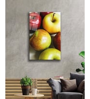 Meyveler Cam Tablo 4mm Dayanıklı Temperli Cam