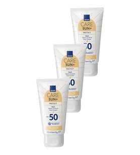 SUN+ PROTECT Yüz İçin Parlaklık Kontrolü Güneş Kremi SPF50 50 Ml. Üçlü Paket