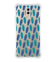 PrintiFy Huawei Mate 10 Lite Uyumlu Nazar Boncuğu 4 Baskılı Şeffaf Köşe Korumalı Antişok Kılıf